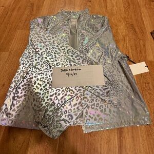 Angel Kiss Iridescent Cheetah reflective Jacket Size L